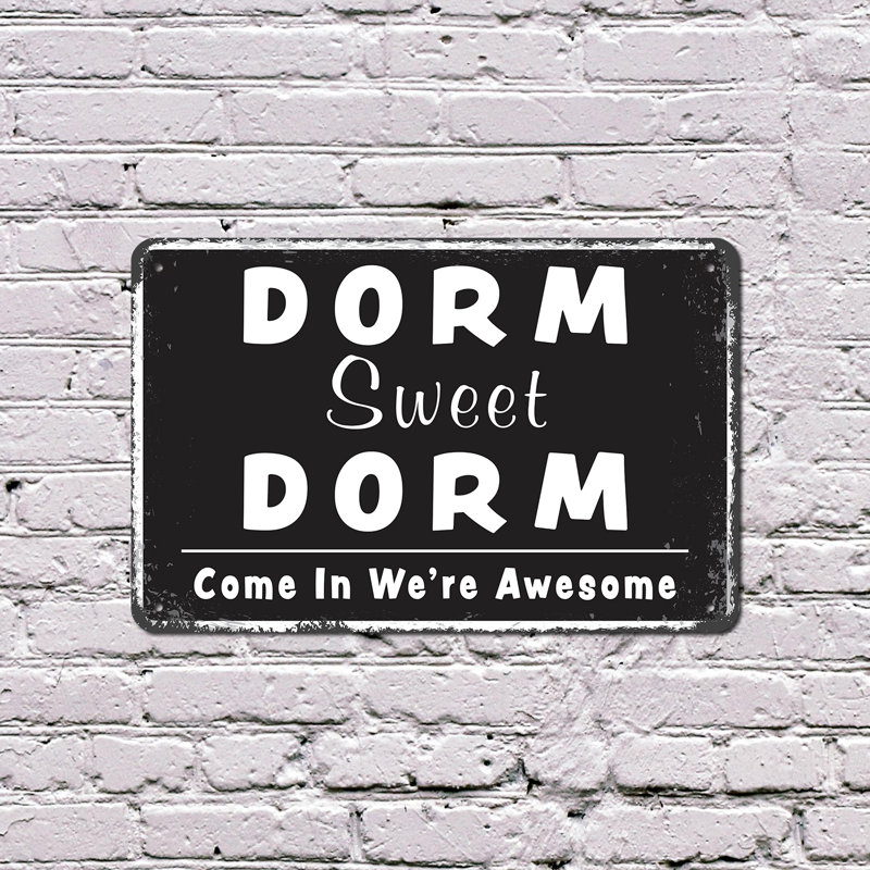 Dorm Sweet Dorm (paquet de 2) 8 po x 12 po