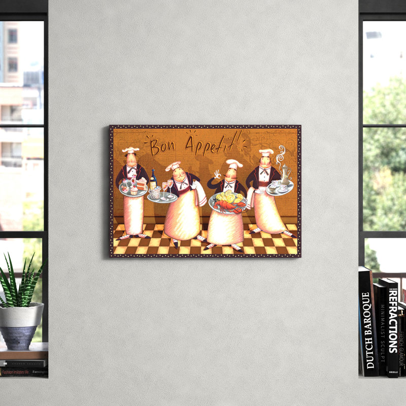 Bakersville Chefs' Bon Appetit by Viv Eisner - Wrapped Canvas Print, 66.04 cm H x 45.72 cm W x 3.175 cm D