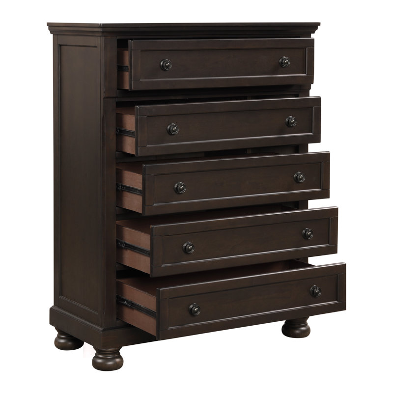  Commode 5 tiroirs Dianna, Grey