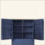 Grande armoire de rangement autoportante avec 2 tiroirs, 2 tablettes réglables, 8 tablettes de porte pour la cuisine, la salle à manger-129580981