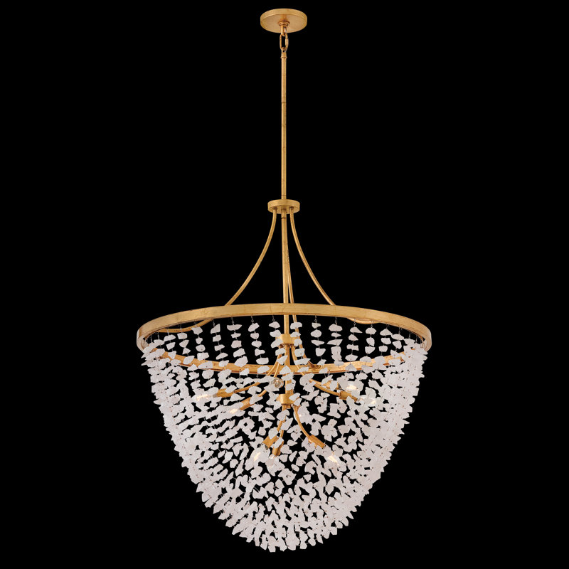 Myra Chandelier, 42.5" H x 35" W x 35" D, 9 Lights