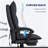6-Point Massage & Lumbar Heating Office Recliner - 155° Recline + Footrest, Microfiber Double Padding 265lbs Capacity with Remote for Professionals-1904774540