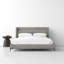 Manual Upholstered Wingback Bed-299539230