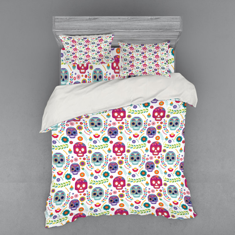 Mexican Duvet Cover, Queen Duvet Cover + 3 Additional Pieces