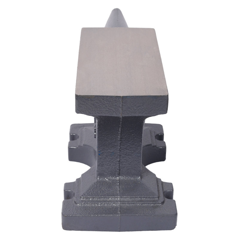 Enclume en fonte 24 lb avec corne ronde simple et base stable pour la fabrication de bijoux et le forge léger
