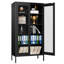 Armoire de rangement en métal avec 2 portes grillagées pour la maison et le bureau-1357415574