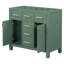 Meuble-lavabo Bathroon sans lavabo, armoire de salle de bain simple autoportante moderne avec 4 tiroirs et 2 armoires, armoire de rangement pour la salle de bain, meuble-lavabo avec cadre en bois massif seulement (Évier non inclus)