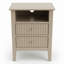 Ensemble de 2 tables de chevet 2 tiroirs, table de bout moderne avec rangement-245245099