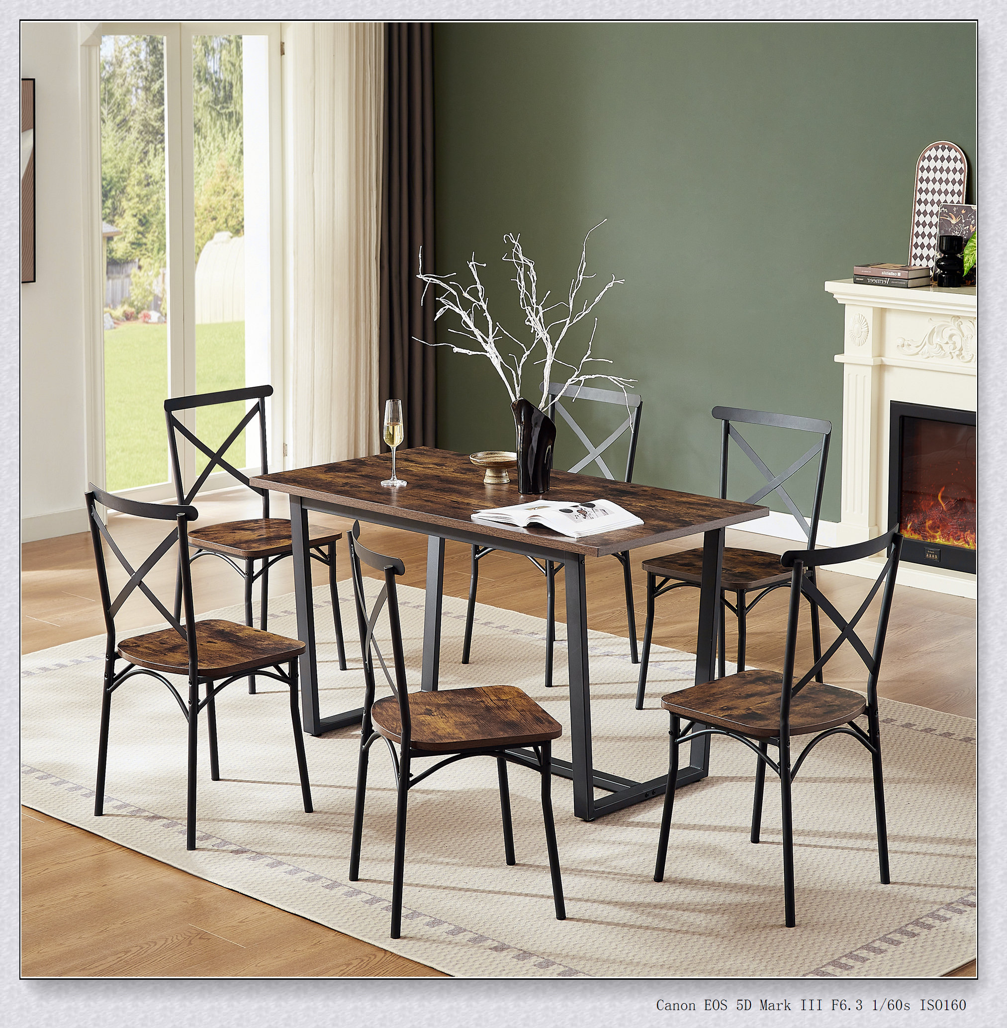 17 Stories 7 Pieces Dining Set 7-Piece Kitchen Table Set Perfect for ...