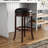 Ingra Swivel Upholstered Counter Stool with Solid Wood Frame-567782286