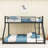 Metal Bunk Bed With Ladder And Guardrails-1909772802