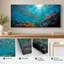 Sunlit corail, art mural sur toile de récif corail profond-129452245
