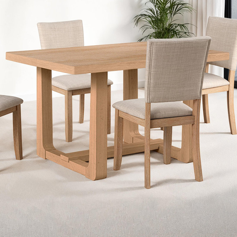Table de salle à manger de style transitionnel Table de salle à manger 1pc, Naturel
