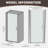 24-25.9 in. W x 72 in. H Pivot Swing Frameless Shower Door with Clear SGCC Tempered Glass-117010680