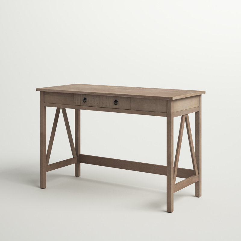 Bureau en bois avec 1 tiroir Soule, Driftwood