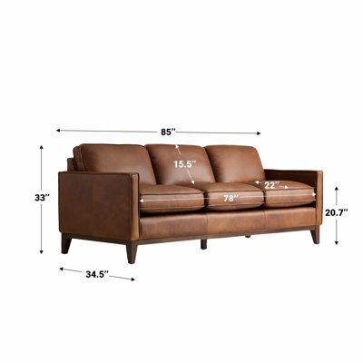 Cascades 85'' Upholstered Sofa