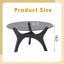 Table basse de 31,5 po en verre, de style Mid-Century moderne, idéale comme pièce maîtresse pour les salons, les chambres à coucher, les espaces de réception et les bureaux (grain de bois noir)