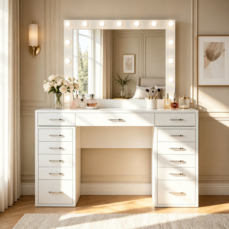 Meuble-lavabo de style Hollywood