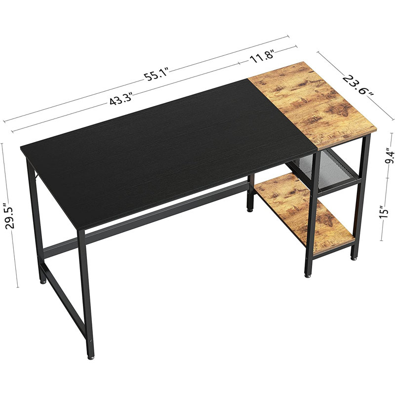 Bureau de jeu, H 29,5 po x l 55,1 po x P 23,6 po