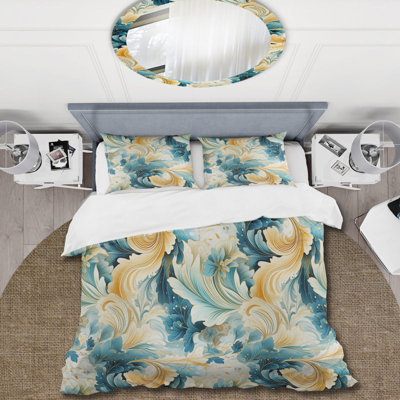 Literie à motif cachemire Desert Mirage VI, Housse de couette simple + 1 taie décorative stan