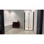 Porte de douche pliante sans cadre de 34-35 l 3/8 po x H 72 po avec verre trempé transparent de 1/4 po (6 mm) et porte de douche pivotante en verre noir mat-122534478