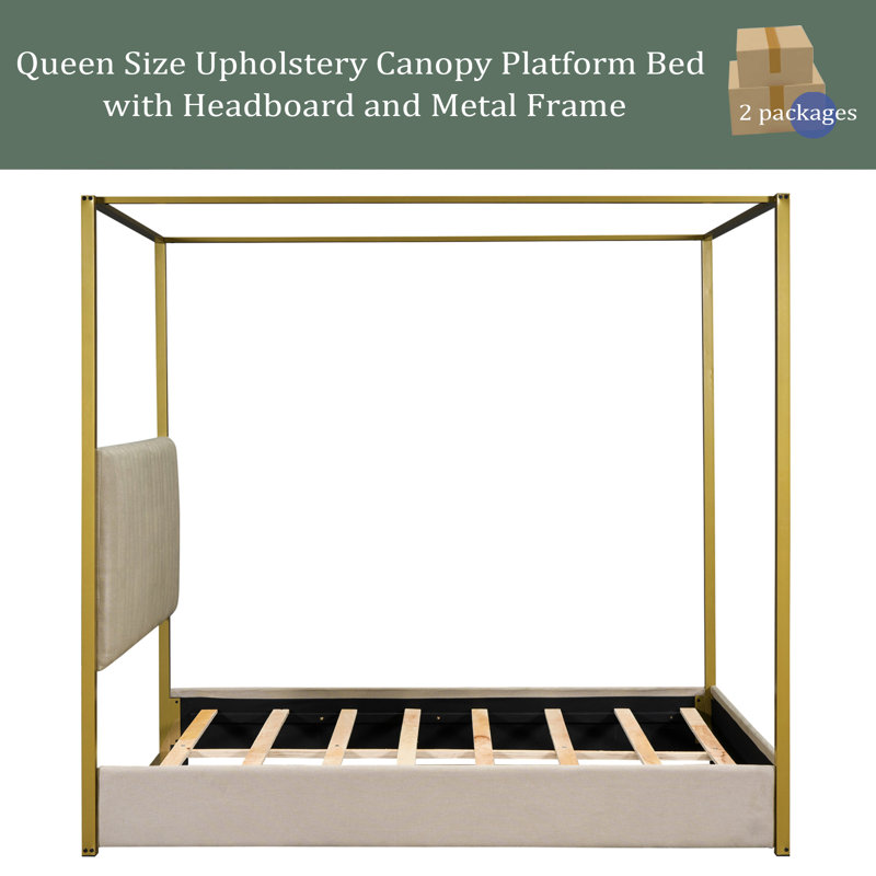 Wyndham Upholstered Canopy Bed