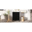 Meuble-lavabo noir 24 po avec porte à deux couches, mécanisme de fermeture en douceur, base 24 po, charnières, séparateurs de tiroir-130048049