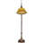 69" High Duffner & Kimberly Shell & Diamond Bridge Arm Floor Lamp