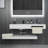 48" x 19" Double Layers Floating Vanity Stone Resin Wall-Mounted Vessel