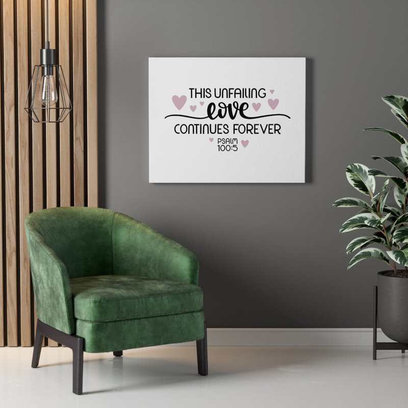 Unfailing Love - Wrapped Canvas Print, 28cm H x 36cm W