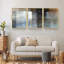 Abstrait - Peinture sur toile 3 pièces-86896591-86896592