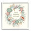 «Warm Christmas Greetings», coquille de plage, thème, couronne noire, estampe numérique, art texturé par Darlene Seale