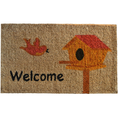 Tapis d'extérieur antidérapant Glendarious Birdhouse 30 po x 18 po