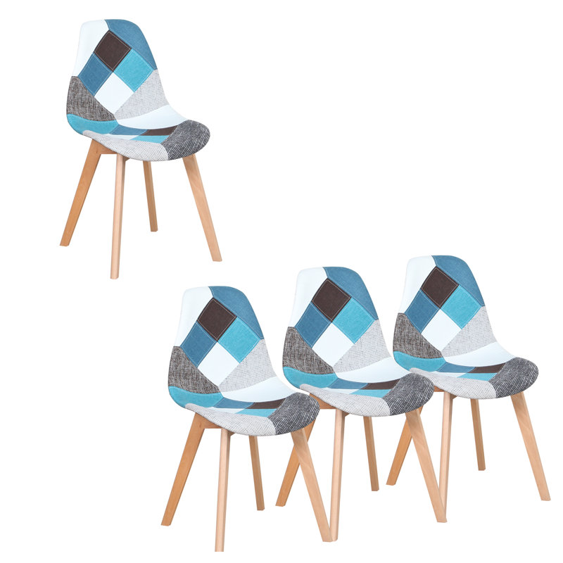 Galvez Upholstered Dining Chair, Blue 