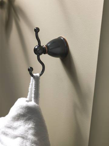 Lindale Wall Mounted Robe Hook, Mediterranean Bronze