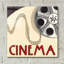 Art mural en verre Ebern Designs «Cinema» par Marco Fabiano-337726970