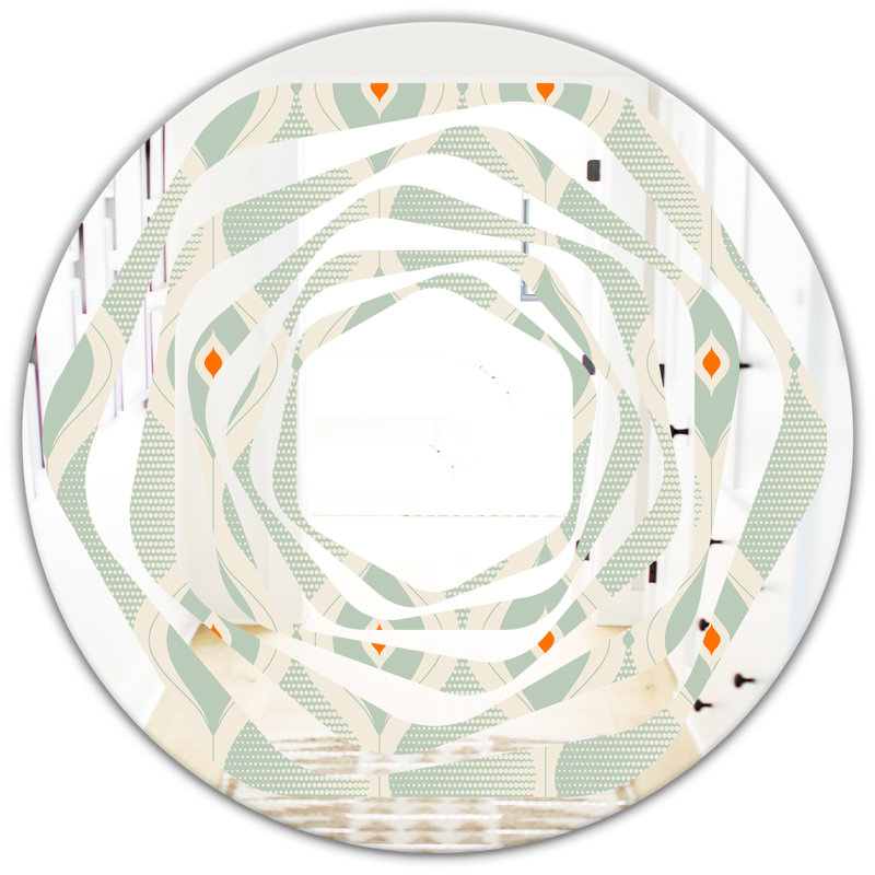 Miroir mural Whirl Abstract Drops VII, H 24 po x l 24 po
