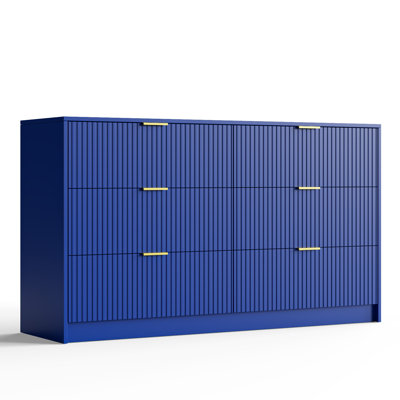 Commode 6 tiroirs, l 55,1 po