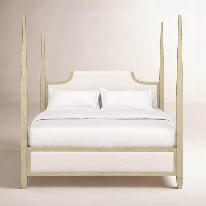 Eave Sundrenched Upholstered Four Poster Bed, King
