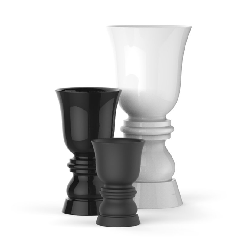 Suave Resin Pot Planter, 59" H x 29.5" W x 29.5" D