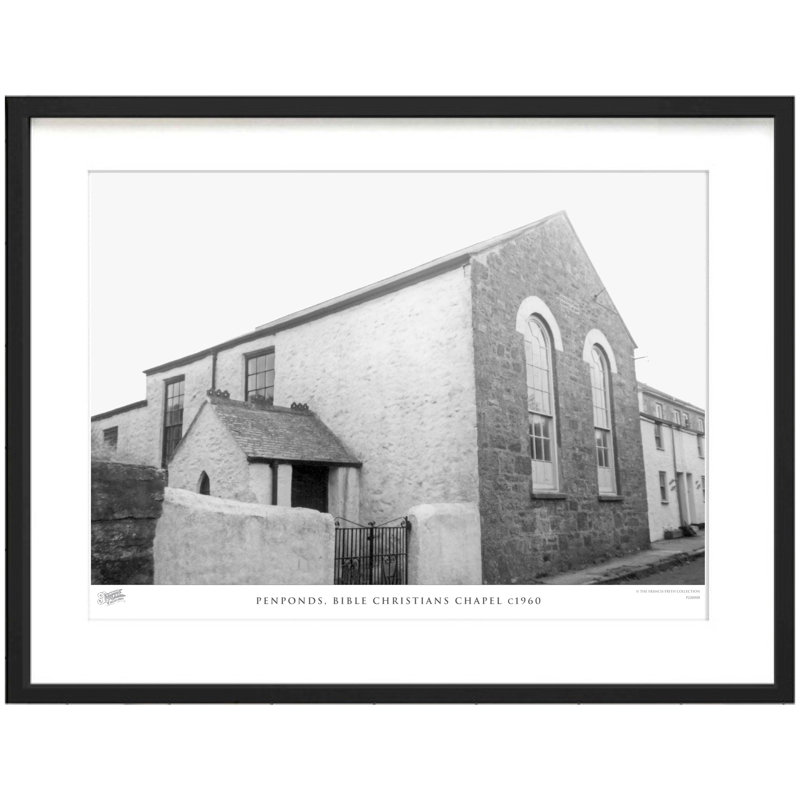 Penponds, Bible Christians Chapel C1960 - Single Picture Frame Print, 28cm H x 36cm W x 2.3cm D