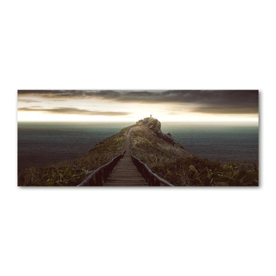 Path On The Rock - No Frame Print on Canvas
