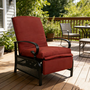 Fauteuil inclinable d'extérieur réglable avec coussins Kozyard