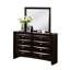 Ensemble de chambre à coucher grand lit 4 pièces Simo avec tiroirs, noir-118445315-118445313