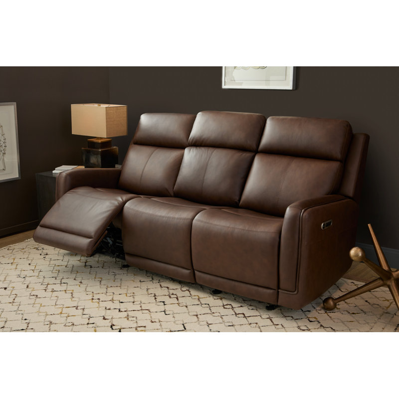 Anders Power Gliding Sofa With Power Headrests & Lumbar, Brown