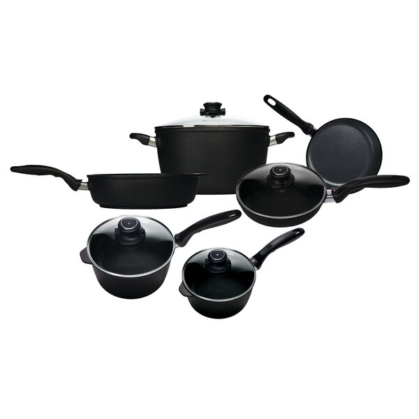 Swiss INOX 18-Piece Stainless Steel Cookware Set, Includes Induction