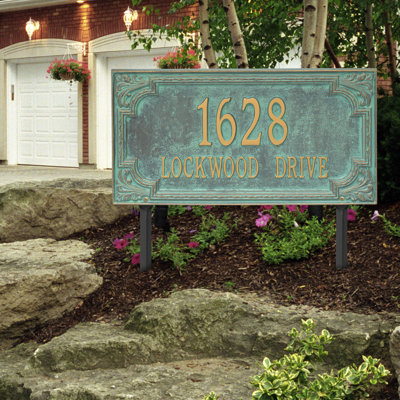 Plaque d'adresse sur 2 lignes Signature Series