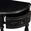 Console, 52 po courbé, noir, 4 tiroirs 1 tablette, espace de rangement spacieux pour le bureau d'étude, 1 salle de séjour courbée de style rétro courbé 4, option