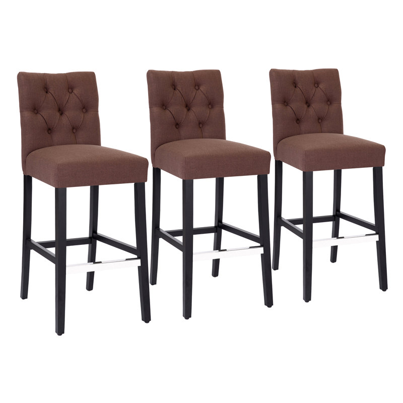 Tabouret de bar 29 po Wren (ensemble de 3), Brun