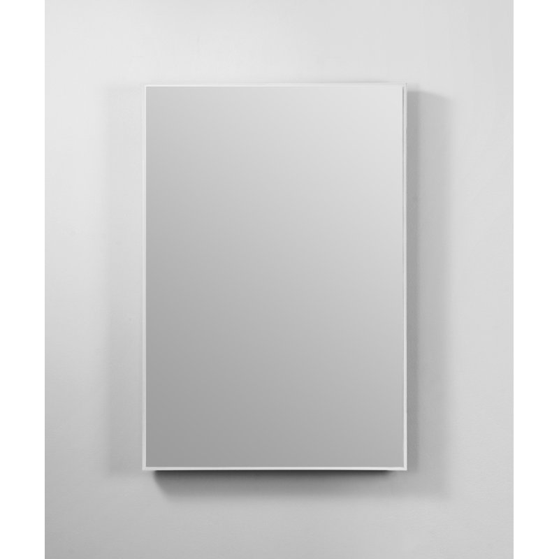 Miroir de salle de bain Rohe, L 23,5 po x H 35,5 po, Blanc